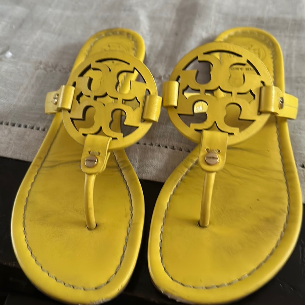 Tory Burch Yellow Miller sandals 7
